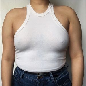 a black and a white tank top